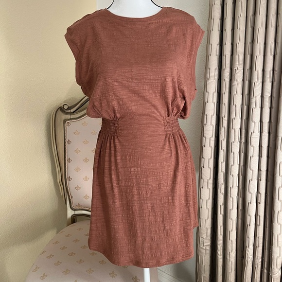 Z Supply NWT Rowan Textured Bronze Knit Sleeveless Dress. Size Medium - Picture 5 of 7